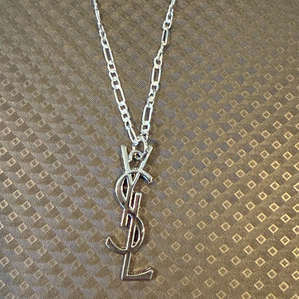 Silver Logo Pendant Necklace